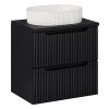 Koupelnová skříňka s deskovým umyvadlem Nova Black 60 černá