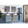 Koupelnová skříňka s deskovým umyvadlem Nova Denim 60 denim/dub coast evoke