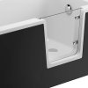 Vana s dvířky Polimat AVO 140x70 bez čelního krycího panelu + vanový sifon automat s přepadem VABPS-ZU 70