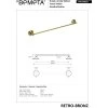 RETRO bronz: Držák ručníků, 600 mm - 144104047