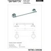 RETRO chrom: Držák ručníků, 300 mm - 144304012