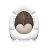 WC prkénko Duroplast Soft Close Wood Heart 82377