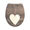 WC prkénko Duroplast Soft Close Wood Heart 82377