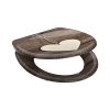 WC prkénko Duroplast Soft Close Wood Heart 82377