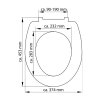 WC prkénko Duroplast Soft Close Sunset Sky 82378