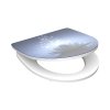 WC prkénko Duroplast Soft Close Water Lily High Gloss 82582