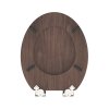 WC prkénko MDF Soft Close Dark Wood 80193
