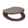 WC prkénko MDF Soft Close Dark Wood 80193