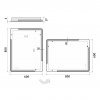 LED zrcadlo 600x800 - ZP 15002