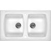 Dřez Lusitano 2 komory, keramický - ZCL 620N bílý lesk