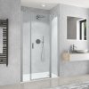 Jednokřídlé sprchové dveře CI FXO+CI EPF pro instalaci do niky, brillant - bez vaničky