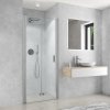 Jednokřídlé sprchové dveře CI PIL_CI PIR pro instalaci do niky - bez vaničky