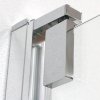 Dvoukřídlé sprchové dveře HI 2B2 pro instalaci do niky - bez vaničky