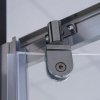 Dvoukřídlé sprchové dveře LLDO2 pro instalaci do niky - bez vaničky