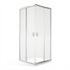 Sprchový kout MS2L+MS2P s dvoudílnými posuvnými dveřmi - bez vaničky
