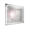Zrcadlo závěsné s pískovaným motivem a LED osvětlením Nikoletta LED 6
