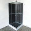 Sprchový box WSH309B GR 90x90