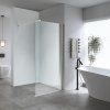 Sprchová zástěna Walk-in SH07C 90 chrom - bez vaničky