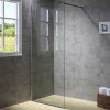 Sprchová zástěna Walk-in SH07C 90 chrom - bez vaničky