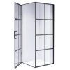 Čtvercový sprchový kout BS10B 90x90 černá/transparent - bez vaničky