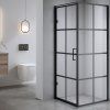 Čtvercový sprchový kout BS10B 90x90 černá/transparent - bez vaničky