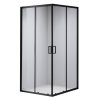 Čtvercový sprchový kout HYD-SK30B 90x90 černá/transparent - bez vaničky