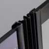 Čtvercový sprchový kout BS08A-M 80x80 černá/transparent - bez vaničky