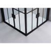 Čtvercový sprchový kout BS08A-M 80x80 černá/transparent - bez vaničky