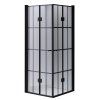 Čtvercový sprchový kout BS08A-M 80x80 černá/transparent - bez vaničky