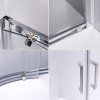 Čtvercový sprchový kout KZ102B 90x90 chrom/transparent - bez vaničky