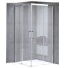 Čtvercový sprchový kout KZ90A 80x80 chrom/transparent - bez vaničky