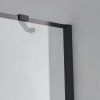 Obdélníkový sprchový kout BS02A 100x80 černá/transparent - bez vaničky