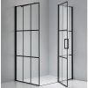Obdélníkový sprchový kout BS02A 100x80 černá/transparent - bez vaničky
