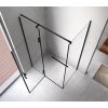 Obdélníkový sprchový kout HYD-OK03D 120x100 černá/transparent - bez vaničky