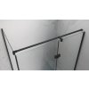 Obdélníkový sprchový kout HYD-OK03D 120x100 černá/transparent - bez vaničky