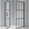 Obdélníkový sprchový kout BS02C 120x80 černá/transparent - bez vaničky