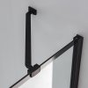 Obdélníkový sprchový kout HYD-OK02MB 100x90 černá/transparent - bez vaničky