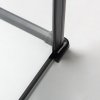 Obdélníkový sprchový kout HYD-OK02MB 100x90 černá/transparent - bez vaničky