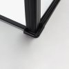 Obdélníkový sprchový kout HYD-OK02MB 100x90 černá/transparent - bez vaničky