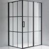 Obdélníkový sprchový kout BS03A 100x90 černá/transparent - bez vaničky