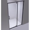 Sprchové dveře HYD-DN08 100 černá/transparent pro instalaci do niky - bez vaničky
