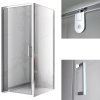 Obdélníkový sprchový kout HYD-SK05A 90x80 chrom/transparent - bez vaničky