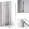 Čtvercový sprchový kout HYD-SK01D 100x100 chrom/transparent - bez vaničky