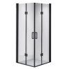 Čtvercový sprchový kout BS05B 90x90 černá/transparent - bez vaničky