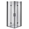Čtvercový sprchový kout HYD-SK05B 90x90 černá/transparent - bez vaničky