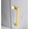 Čtvercový sprchový kout HYD-SK08B 80x80 zlatá/transparent - bez vaničky