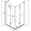 Čtvercový sprchový kout BS08C-M 100x100 černá/transparent - bez vaničky