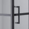 Čtvercový sprchový kout BS10A 80x80 černá/transparent - bez vaničky