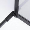 Čtvercový sprchový kout BS10A 80x80 černá/transparent - bez vaničky