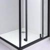 Čtvercový sprchový kout BS11A 80x80 černá/transparent - bez vaničky